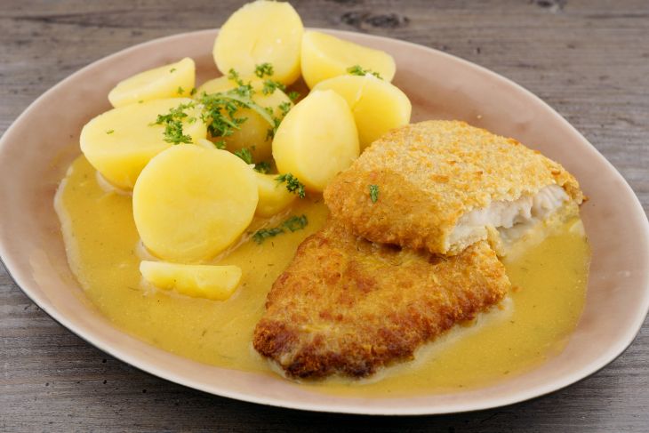 Fisch in Senfsauce