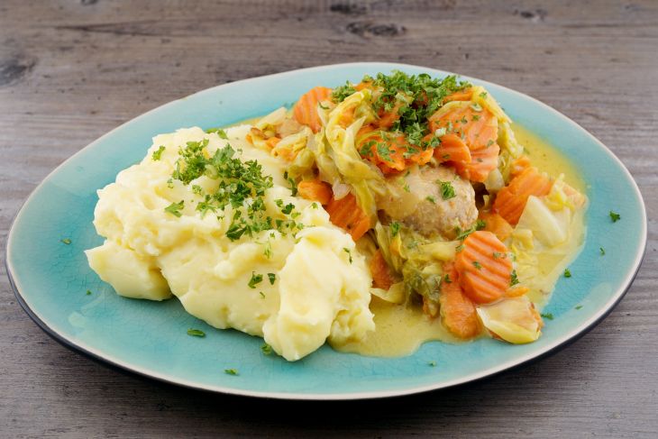 Hackpfanne mit Möhre