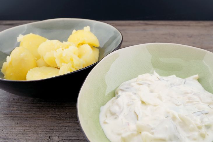 Heringsstipp mit Salzkartoffeln