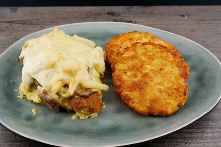 Schlemmerschnitzel mit Spargel